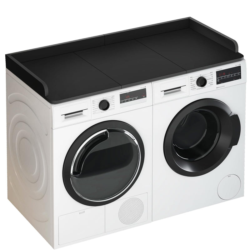 Pure Wood Tables And Chairs,Over Washer and Dryer Counttop with Edge Rails 27.5" W x 54" L x 2.6" H