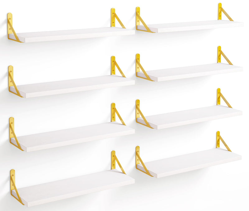 Floating Shelves,Set of 8 Floating Shelves, 4.7 Inch Wide