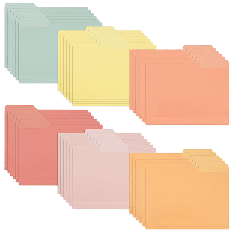 Plastic Folder,36 Pack Poly File Folders