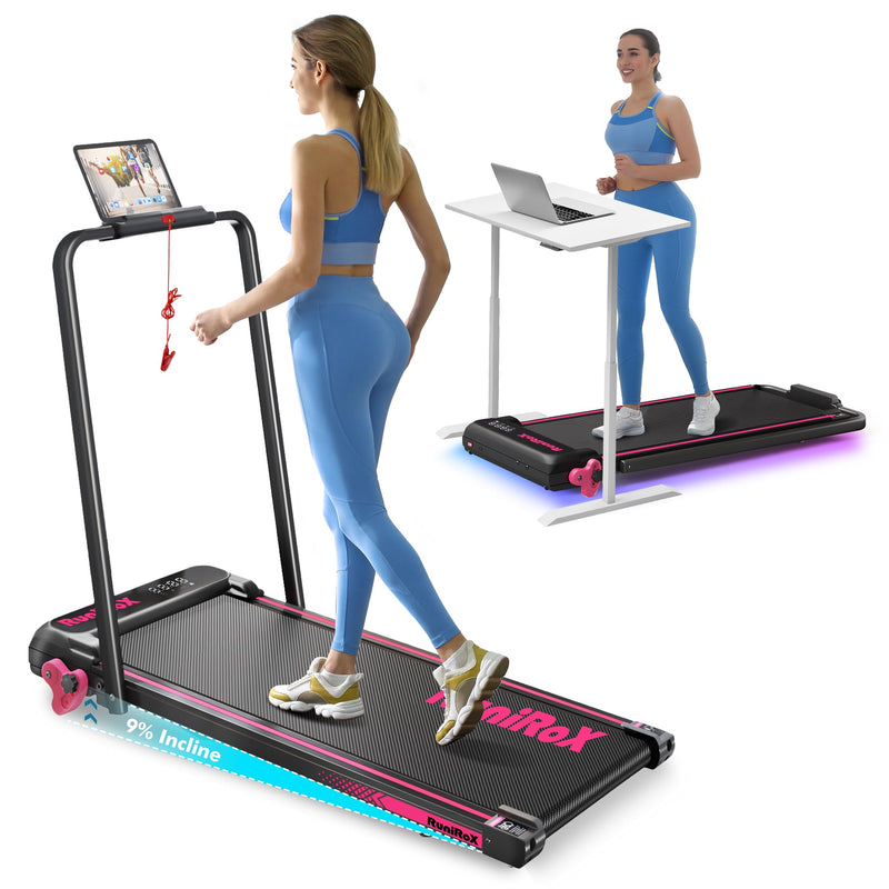 Treadmills,3-in-1 Folding Treadmill with Handlebar
