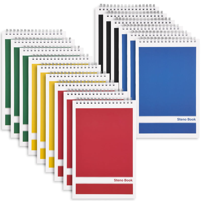 Notebooks & Notepads,15 Pack Steno Pads, 6x9 Inches