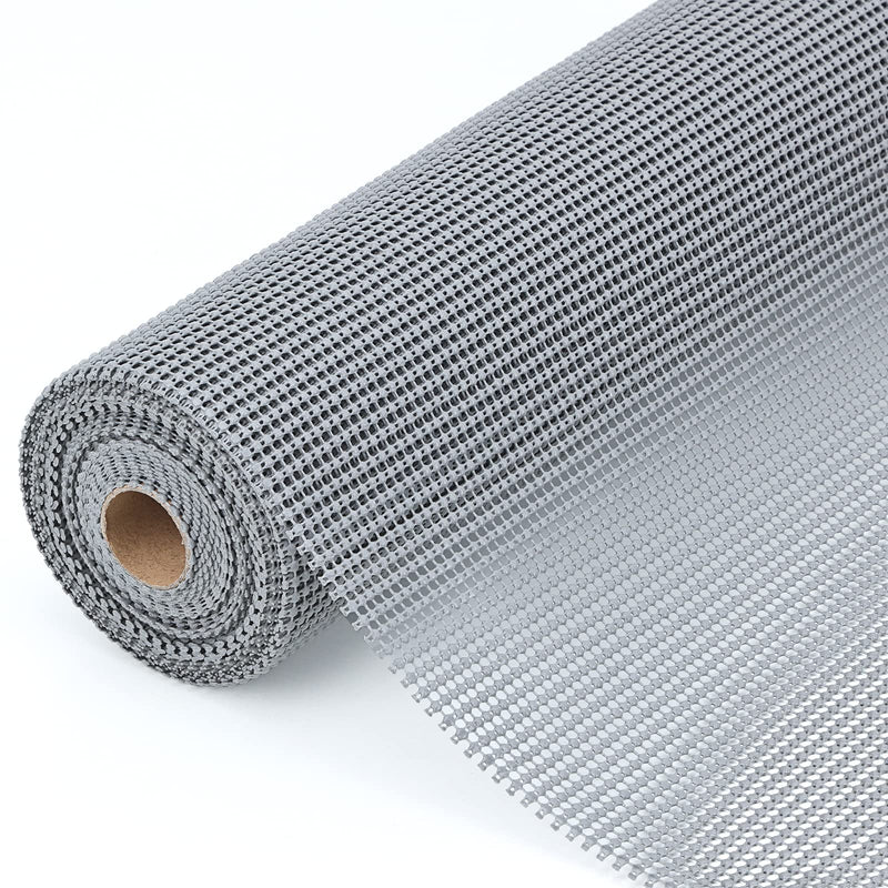 Drawer Mat,Grip Shelf Liner 17 Inch x 25 Feet(Gray)