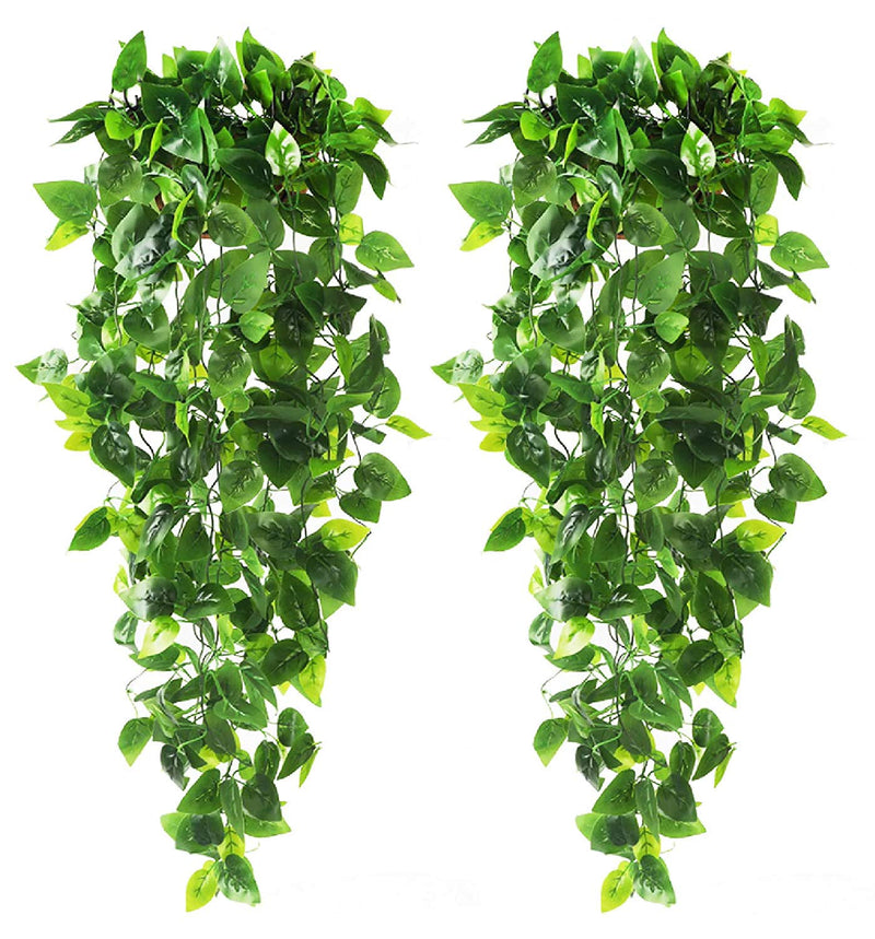 Artificial Flora,2 Pack 3.6ft Artificial Hanging Ivy Plants