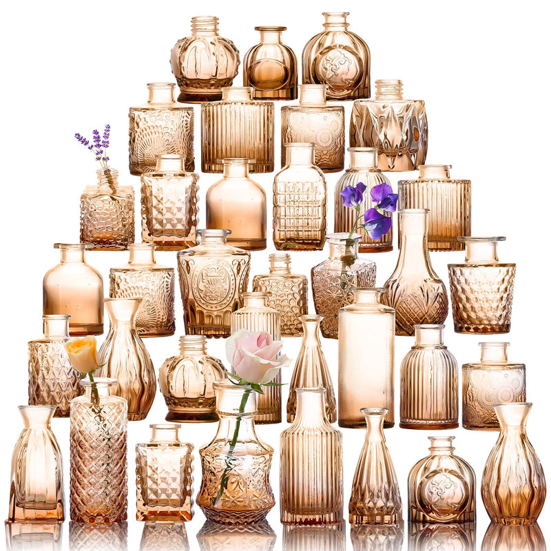Glass Vase,36-Piece Glass Bud Vase Set
