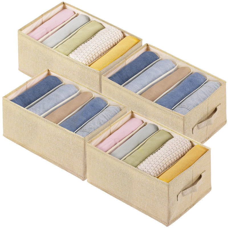 Acrylic Shelf Divider,4-Pack Foldable Closet Organizers with Reinforced Boards