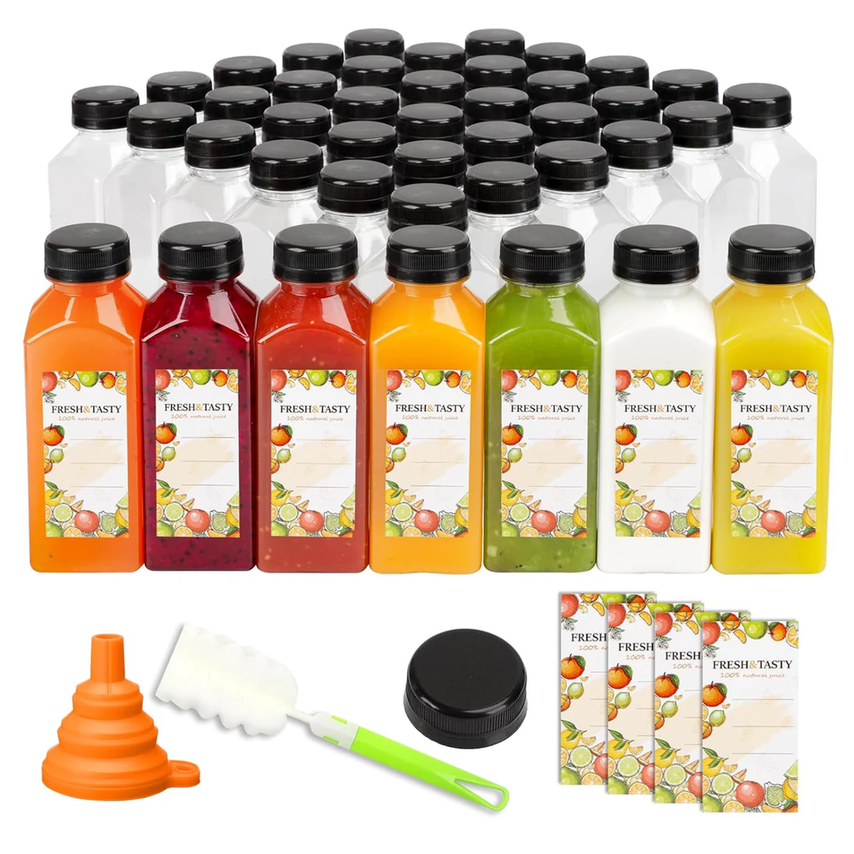 Juice Bottles,45pcs 12oz