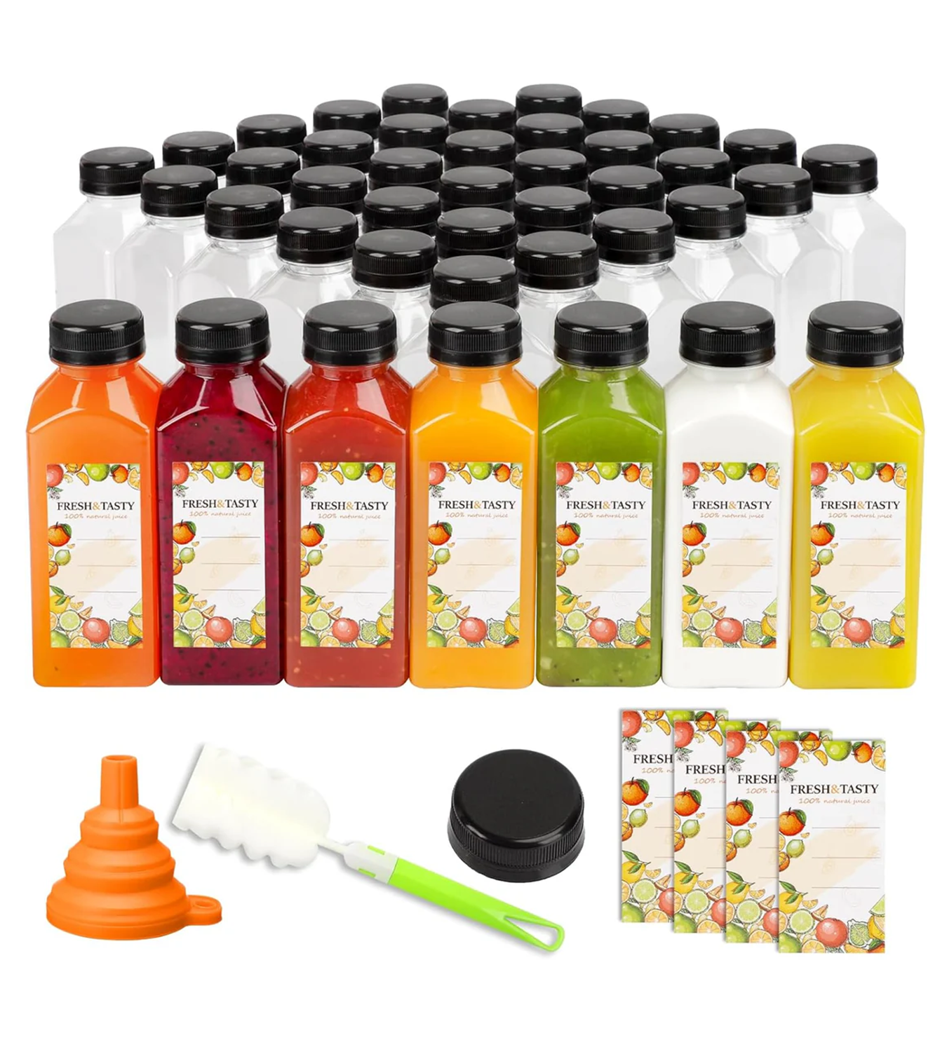 Juice Bottles,45pcs 12oz