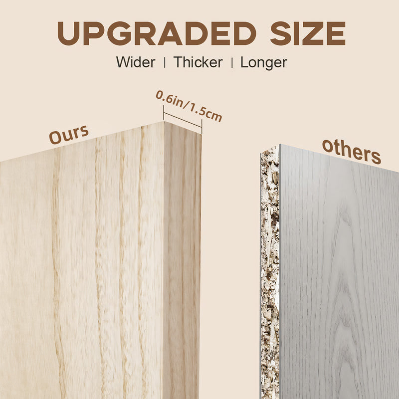 SUPERLELE 3+1 Tier Wall-Mounted Shelves with Metal Frame and Towel Dark Brown