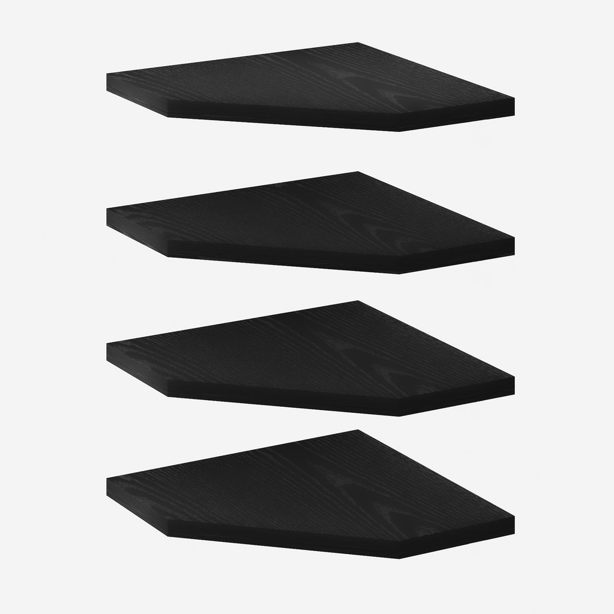SUPERLELE Corner Shelf Wall Mount, Set of 4 Floating Corner Shelves