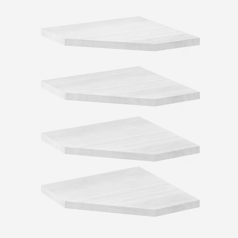 SUPERLELE Corner Shelf Wall Mount, Set of 4 Floating Corner Shelves
