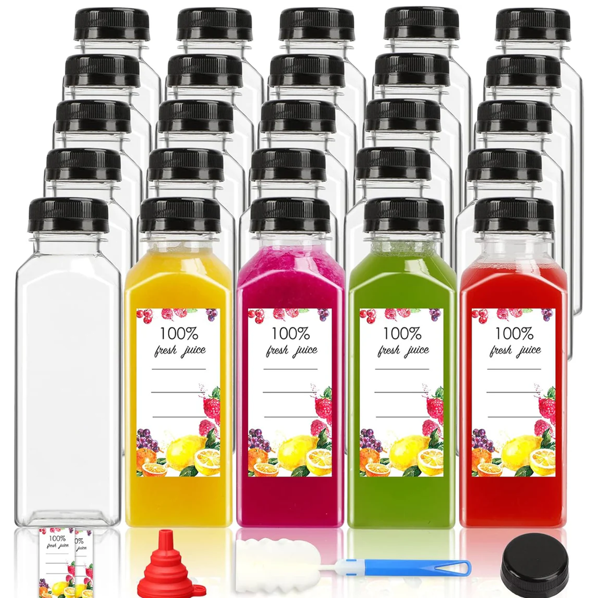 Juice Bottles,40pcs 12oz