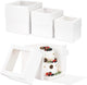 Paper Box,White,12pcs,3 SizesT,four of each
