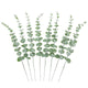 Artificial Flora,50 Pcs Realistic Artificial Eucalyptus Stems - Frosted Greenery for Floral Arrangements & Wedding Decor