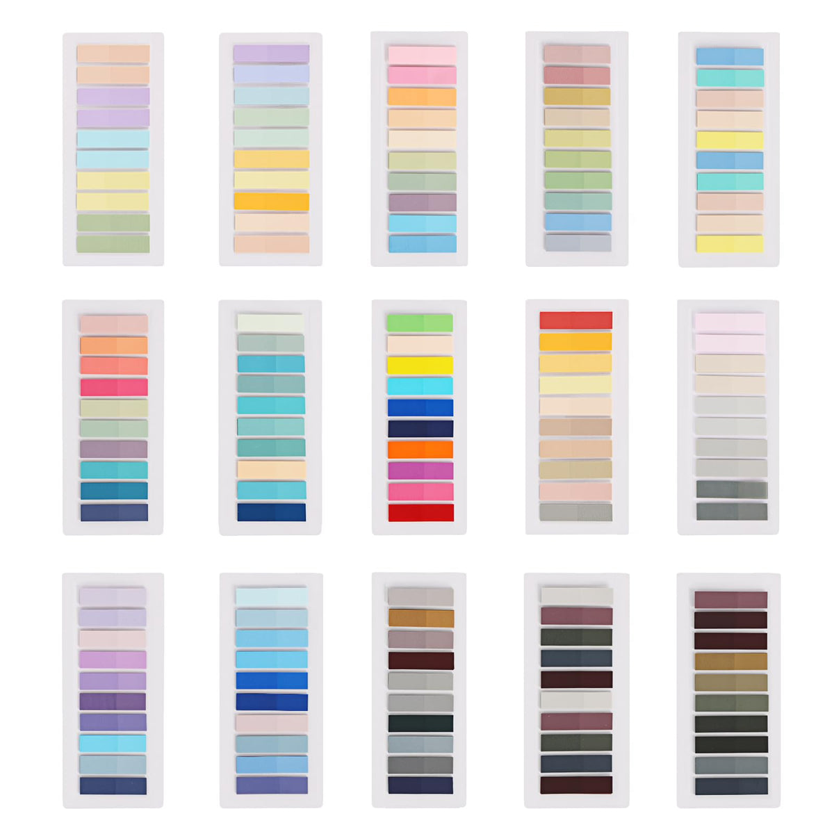 Sticky Note,3000-Piece Morandi Sticky Notes Set - Transparent