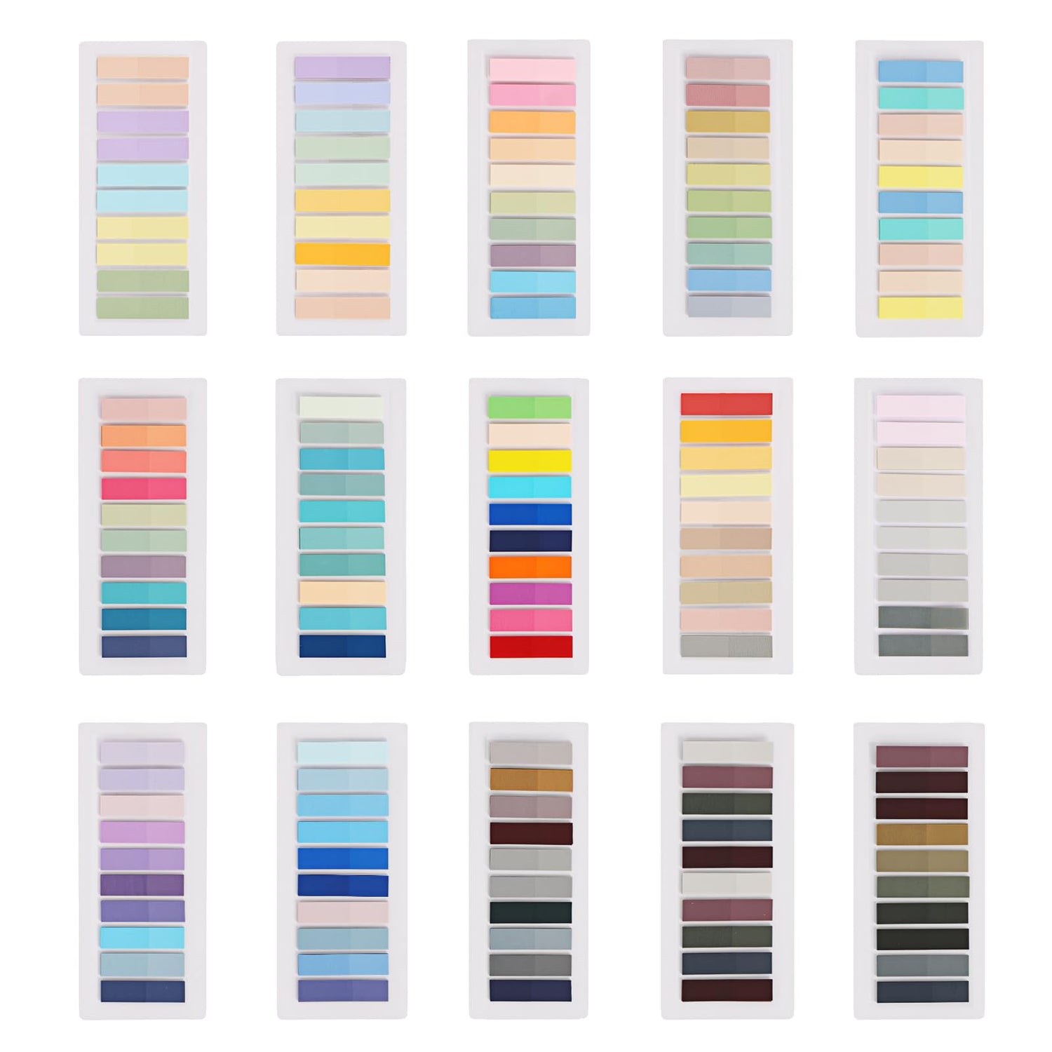 Sticky Note,3000-Piece Morandi Sticky Notes Set - Transparent