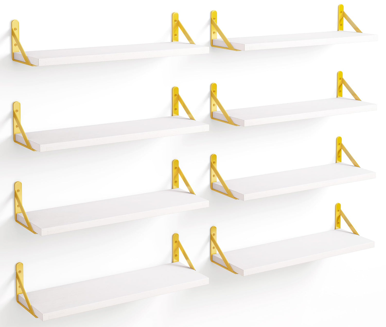 Floating Shelves,Set of 8 Floating Shelves, 4.7 Inch Wide