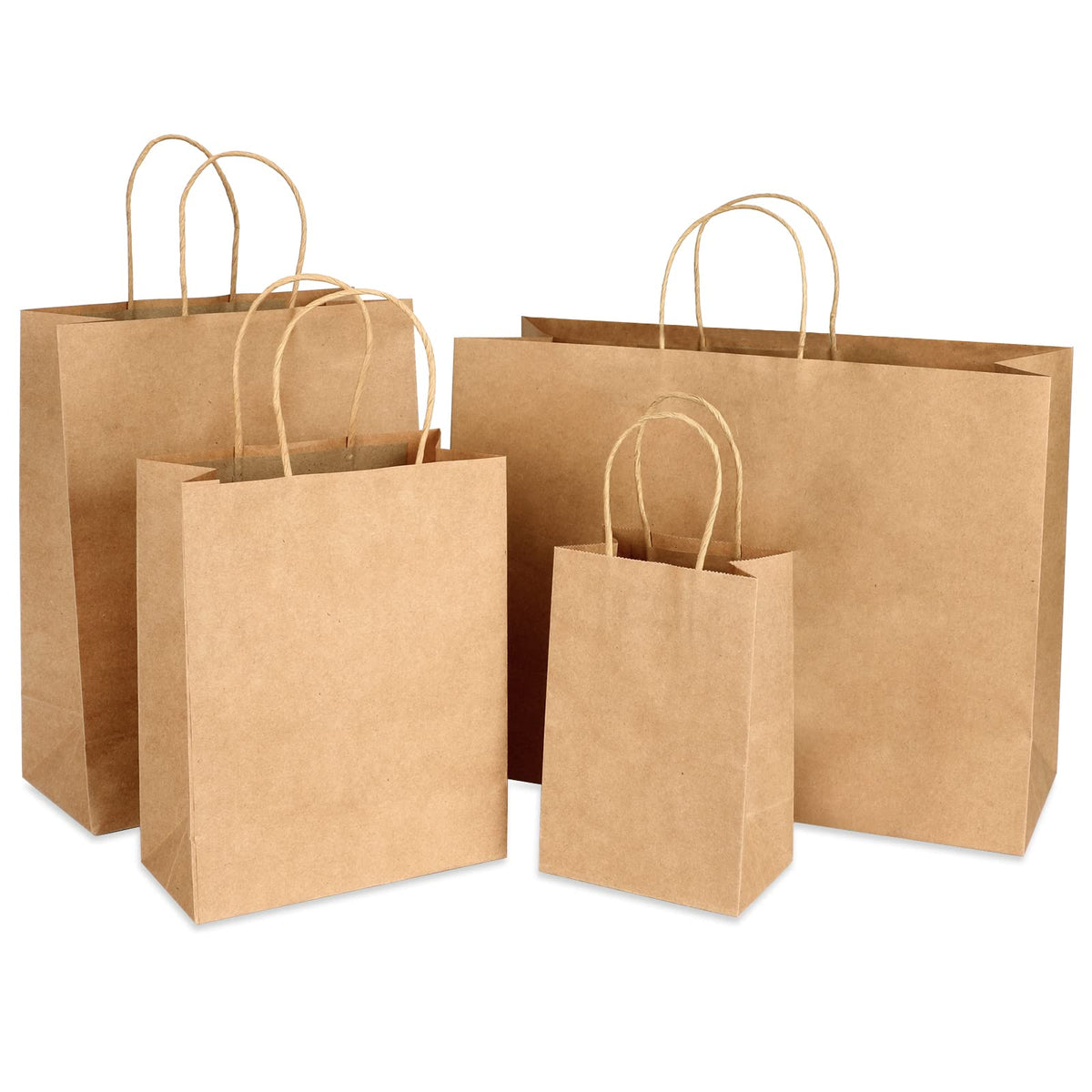 Paper Bag,40 Piece Assorted Size Brown Kraft Gift Bags (8-16") - Multi-Purpose Paper Shopping Bags