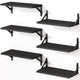Floating Shelves,Set of 6 Black Floating Wall Shelves 16.5"
