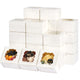 Paper Box,150-Piece Small Window Cookie Boxes (4x4x2.5 Inch) - 3 Style Bakery Containers