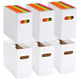 Deedbox,6 Pack File Organizer Boxes - Hanging Folder Storage for Office & Home