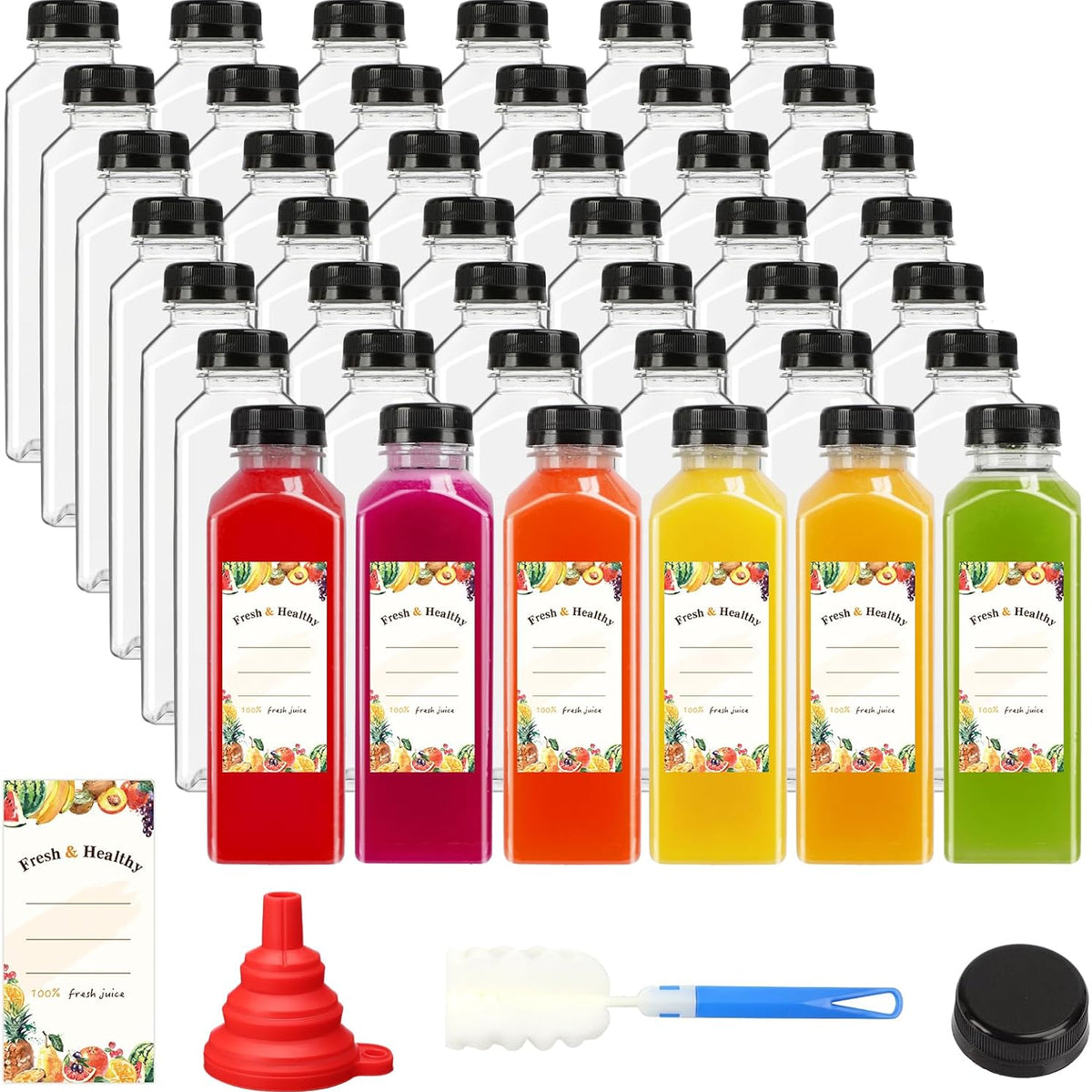 Juice Bottles,42pcs 16oz