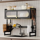 Iron Craft Shelf,3-Tier Expandable Dish Drying Rack for Kitchen Sink - Space Saving Black Steel Organizer with Adjustable Height