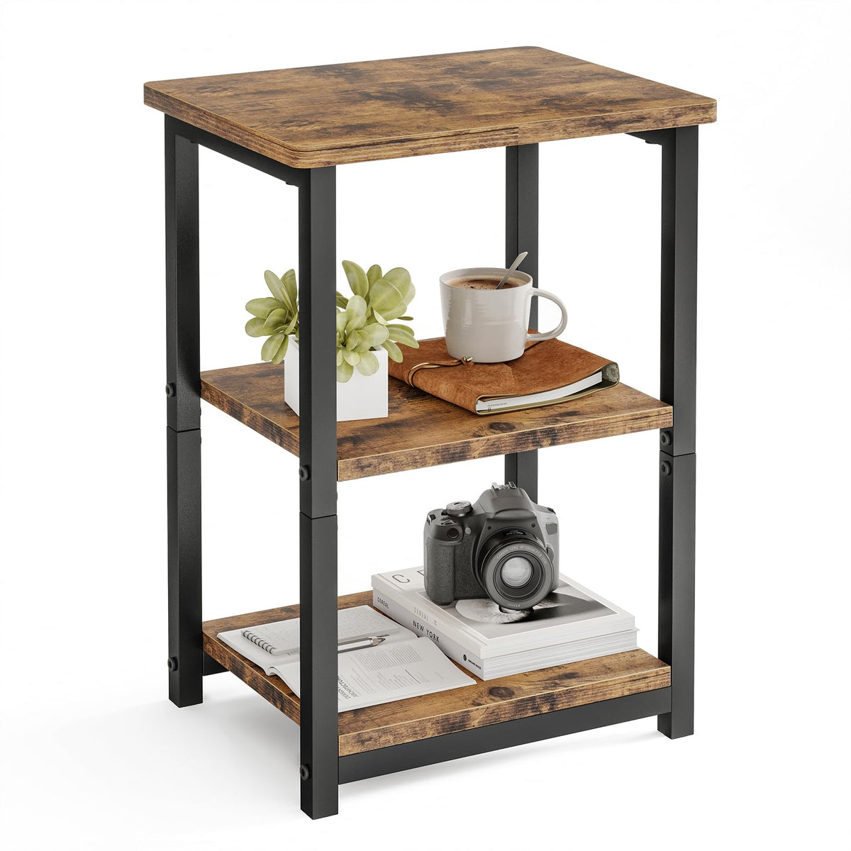 Storage Cabinets & Lockers,Industrial 3-Tier Side Table
