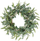 Artificial Flower Plants,20" Artificial Eucalyptus Wreath