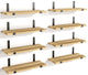 Floating Shelves,Set of 8 Floating Shelves, Rustic Wood