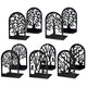 Book End,5 Pairs Decorative Tree Bookends Set