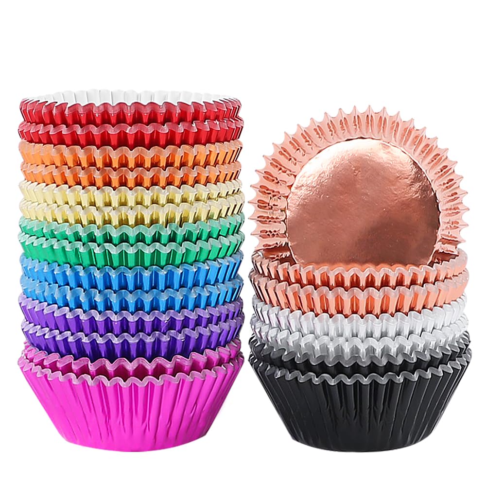 Baking Cups,500pcs Cupcake Liners for Baking 2 Inches 10 Colors