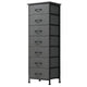 Storage Cabinets & Lockers,7-Drawer Tall Dresser - Fabric Storage Organizer for Bedroom, Closet or Entryway (Dark Grey)