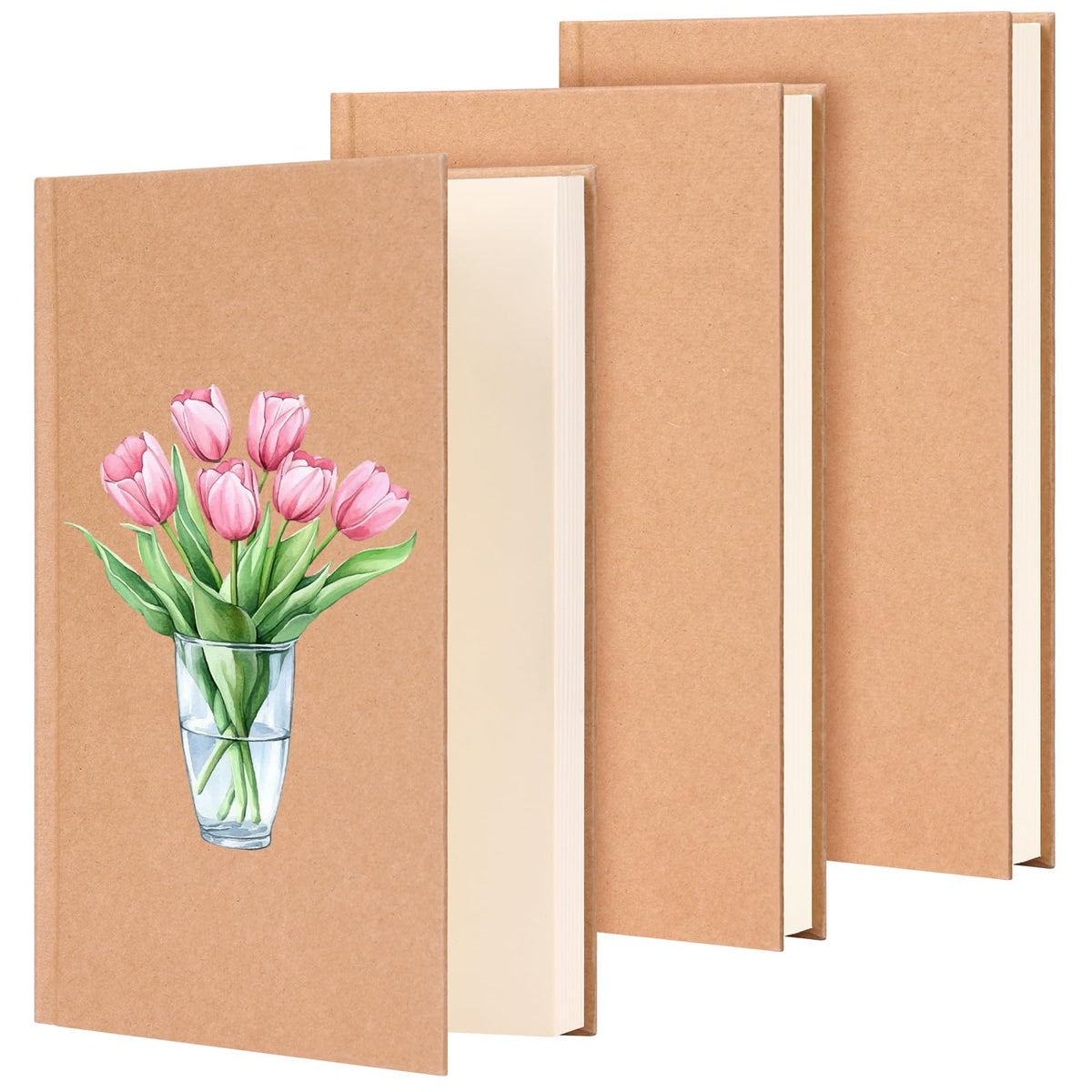Drawing Book,3 Pack Hardcover Sketchbooks ,5.6x8.2in,120 Sheets Each