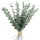 Artificial Flora,15-Count Artificial Eucalyptus Stems - 18" Faux Greenery Branches for Floral Arrangements