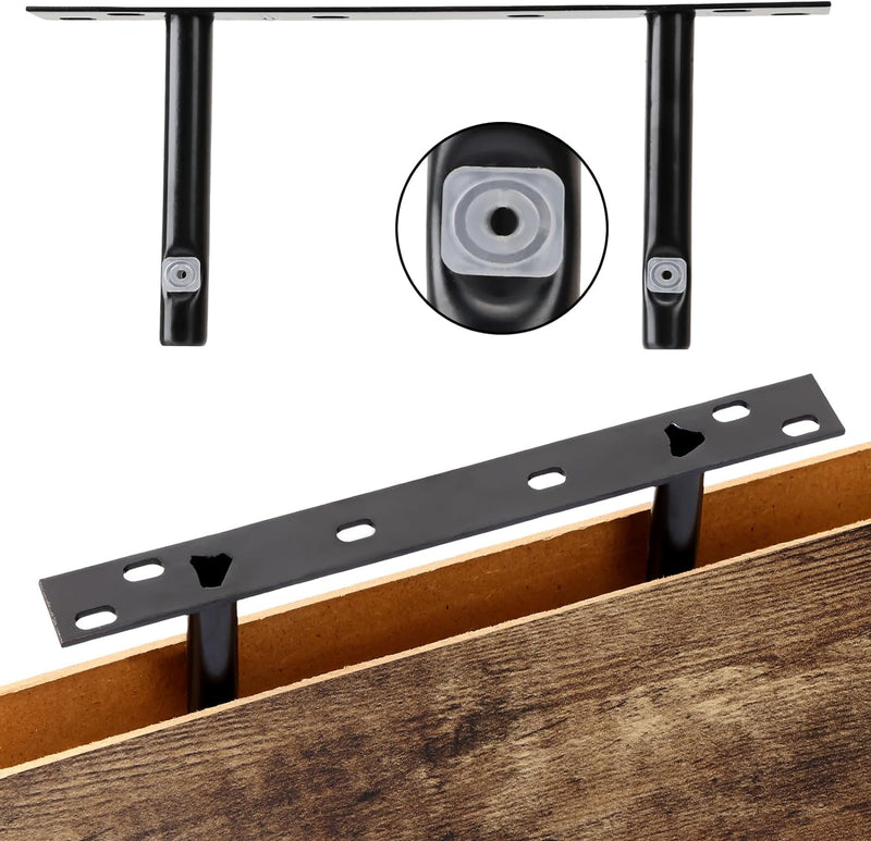 SUPPERLELE 5-Pieces 15.8in Floating Wall Shelves in MDF Wall Mounted Shelves