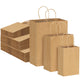 Paper Bag,180-Piece Brown Kraft Paper Bags with Handles (8/10/12.6 Inches) - Bulk Gift Packaging