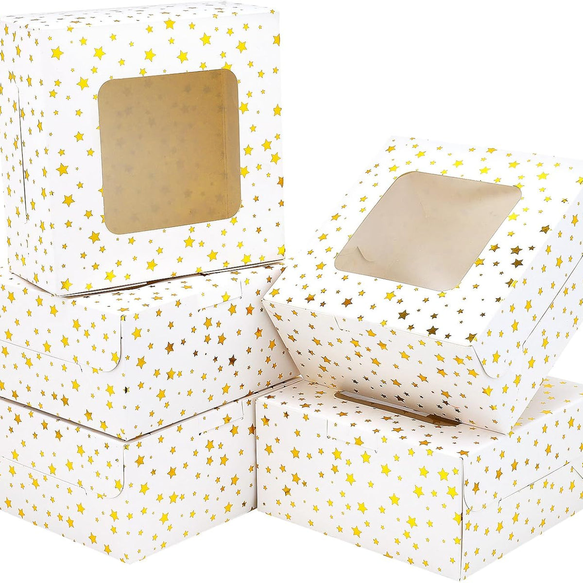 Paper Box,White,30pcs,6*6*3 Inch