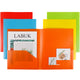 Plastic Folder,5-Pack Heavy Duty Plastic Pocket Folders - Letter Size Document Organizers for School & Office