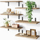 Floating Shelves,Light burnt colour, Set of 10,15.7 Inch