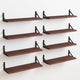 Floating Shelves,Set of 8 Narrow Floating Shelves - 4.7" Width Rustic Wood Wall Storage for Bedroom