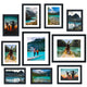 MDF Photo Frame,10-Piece Black Gallery Frame Set - Multi-Size Photo Display for Walls & Tabletops