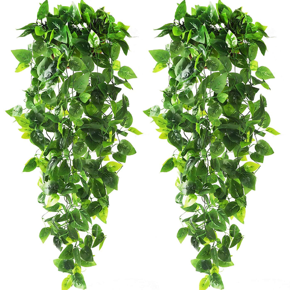 Artificial Flora,2 Pack 3.6ft Artificial Hanging Ivy Plants