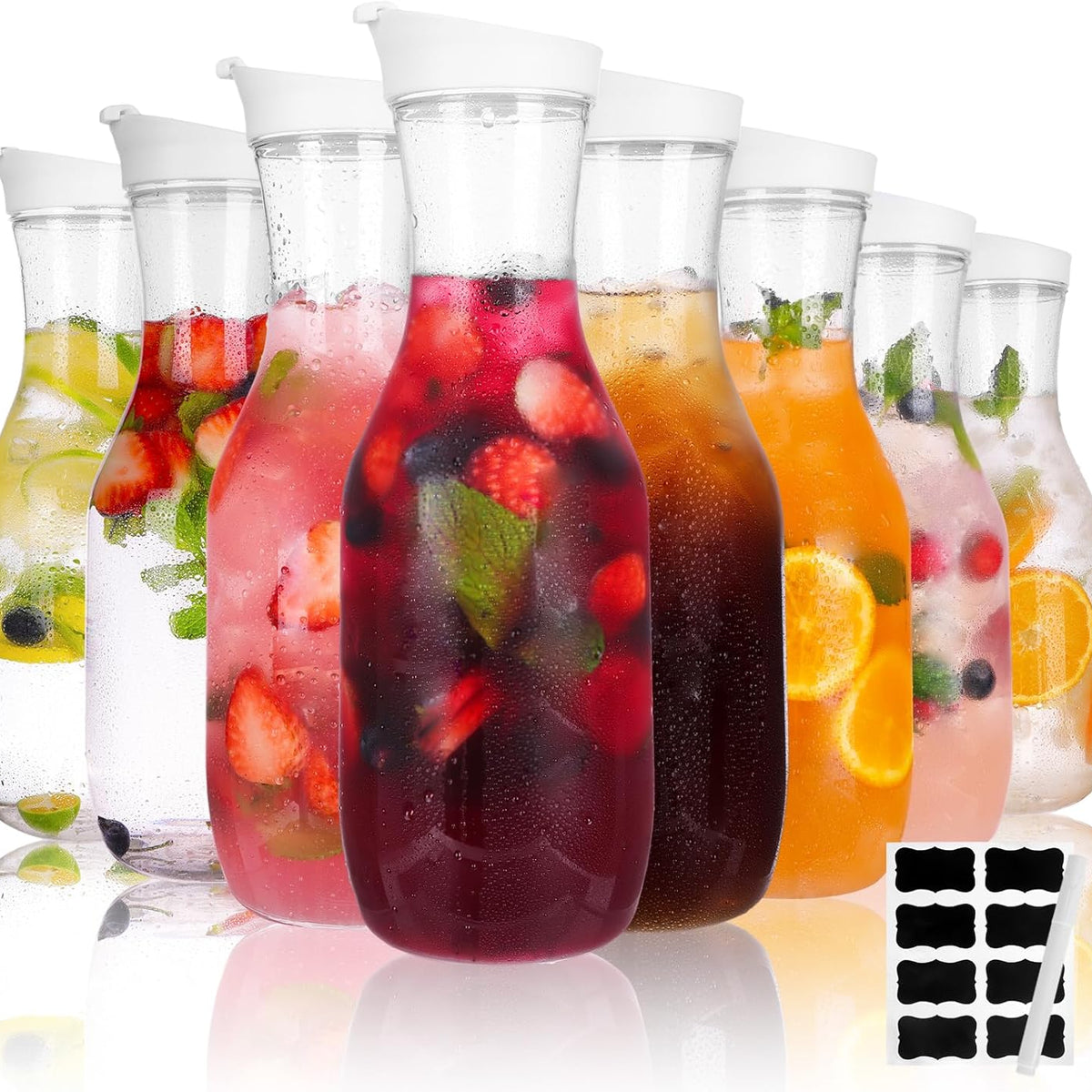 Juice Bottles,8pcs 50oz