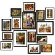 MDF Photo Frame,15-Piece Black Photo Frame Set - Multi-Size Collage Display for Walls & Tabletops (3x8x10,6x5x7, 6x4x6)