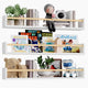 Floating Shelves,Nursery Floating Bookshelves - Set of 3 Wall Mounted Wood Shelves for Kids' Room Organization