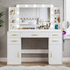 Dresser,45.5 Inch Premium Vanity Desk with Illuminated Mirror