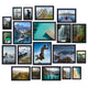 Plastic Picture Frame,20-Piece Black Photo Frame Set - Collage Wall Gallery Kit with 8x10