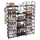 Metal Shoe Rack,9-Tier Large Capacity Shoe Rack Organizer