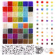 Beads and Sets,35000+ Piece Glass Seed Beads Collection (48 Colors),2mm