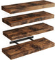 Floating Shelves,Brown,Set of 4,14.8 inch